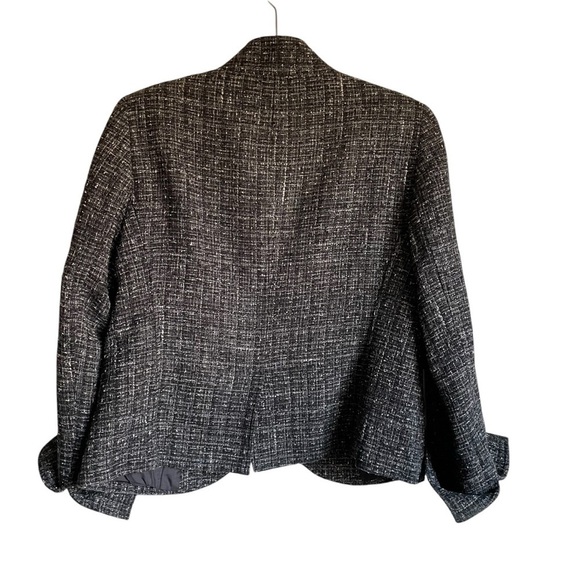 Lafayette 148 New York Tweed Button Lined Blazer Size 2 - Picture 5 of 11